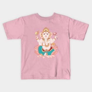 Ganesha is the Indian god of wealth and abundance. Kids T-Shirt